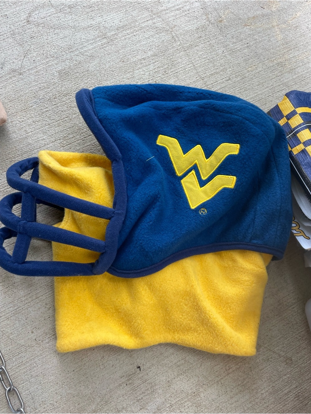 WVU Mountaineers Fleece Helmet Hat